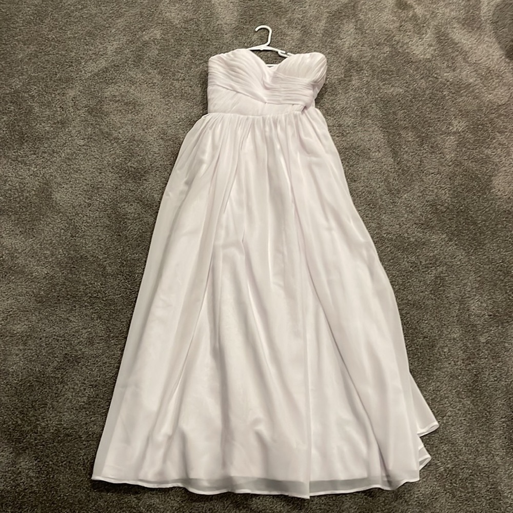 Simply Bridal White Strapless Gown / Dress for Prom, Wedding, Event, Graduation